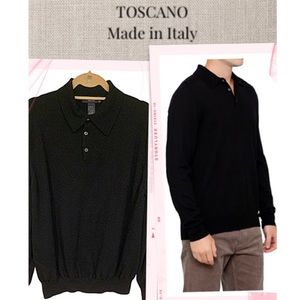 Toscano Made in Italy polo sweater Sz XL